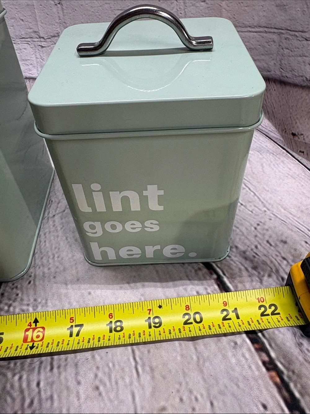Mint Green Laundry Storage Canister Set - 3 Piece